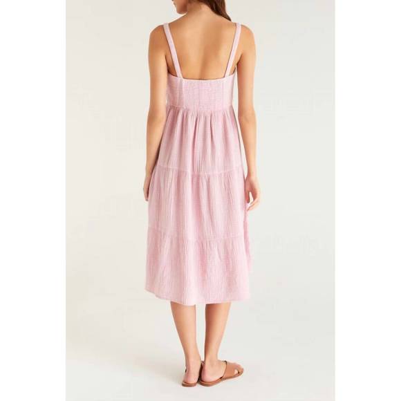 NEW Z SUPPLY analise midi dress in bleached mauve - Picture 3 of 3